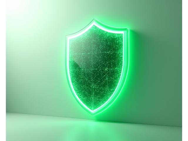 Abstract graphic of a data shield protecting digital information, symbolizing Zendroximafloria's data protection commitment